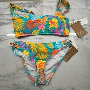 Hobie Tropical Floral Bikini - Yellow, Pink, Blue